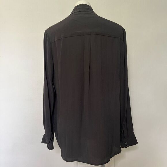 Lord & Taylor Career Top Long Sleeve Crepe V Neck NWT - Picture 6 of 13